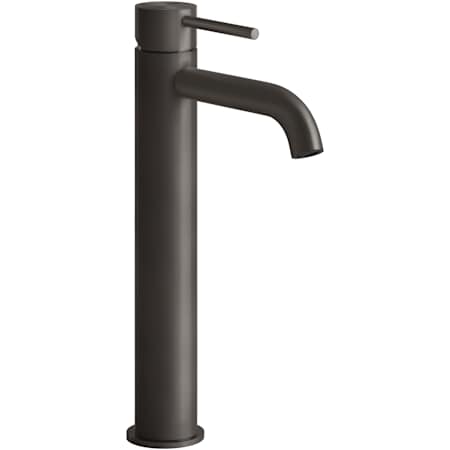 Finish: Gessi Gessi 316 1.2 GPM Single Hole Tall Bathroom Faucet from the Flessa Series Black Metal Brushed PVD