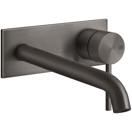 Finish: Gessi Gessi 316 1.2 GPM Wall Mounted Centerset Bathroom Faucet with Extended Spout from the Flessa Series Black Metal Brushed PVD