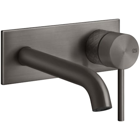 Finish: Gessi Gessi 316 1.2 GPM Wall Mounted Centerset Bathroom Faucet from the Intreccio Series Black Metal Brushed PVD