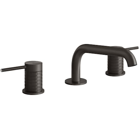 Finish: Gessi Gessi 316 1.2 GPM Widespread Bathroom Faucet from the Meccanica Series Black Metal Brushed PVD