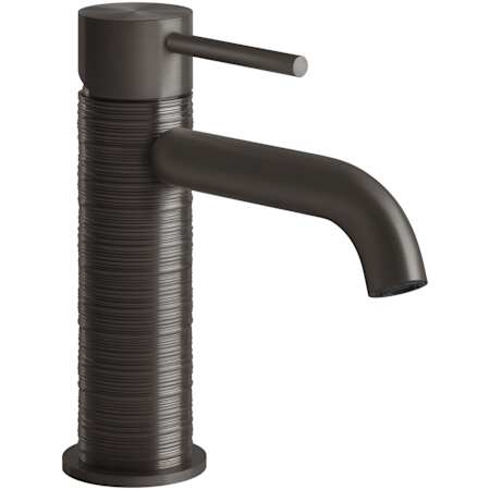 Finish: Gessi Gessi 316 1.2 GPM Single Hole Bathroom Faucet from the Trame Series Black Metal Brushed PVD