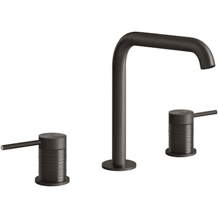 Finish: Gessi Gessi 316 1.2 GPM Widespread Tall Bathroom Faucet from the Trame Series Black Metal Brushed PVD