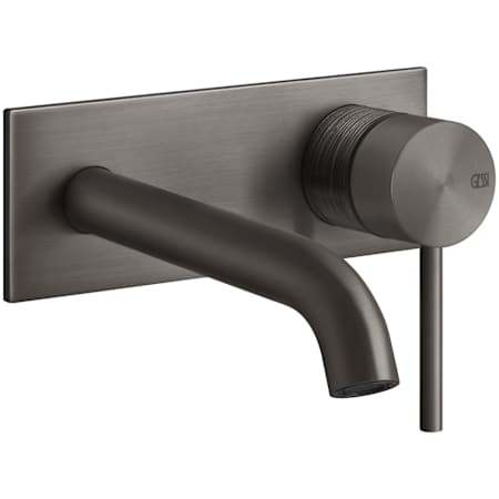 Finish: Gessi Gessi 316 1.2 GPM Wall Mounted Centerset Bathroom Faucet from the Trame Series Black Metal Brushed PVD
