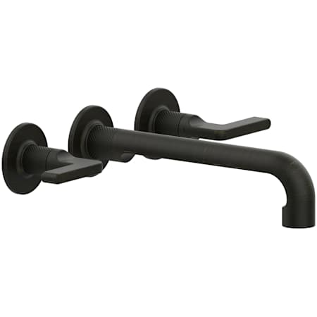 Finish: Gessi Inciso 1.2 GPM Wall Mounted Widespread Bathroom Faucet with Extended Spout Aged Bronze