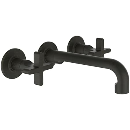 Finish: Gessi Inciso 1.2 GPM Wall Mounted Widespread Bathroom Faucet with Dual Cross Handles Aged Bronze