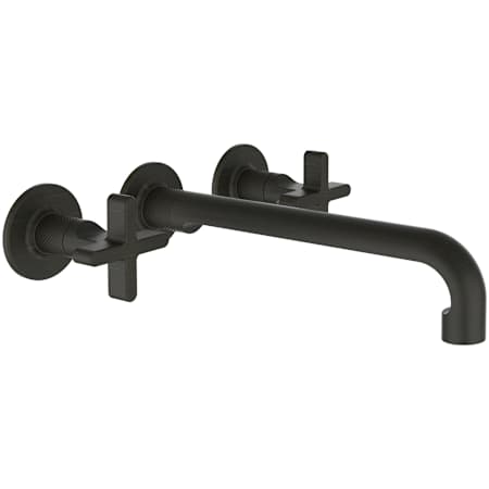 Finish: Gessi Inciso 1.2 GPM Wall Mounted Widespread Bathroom Faucet with Dual Cross Handles and Extended Spout Aged Bronze