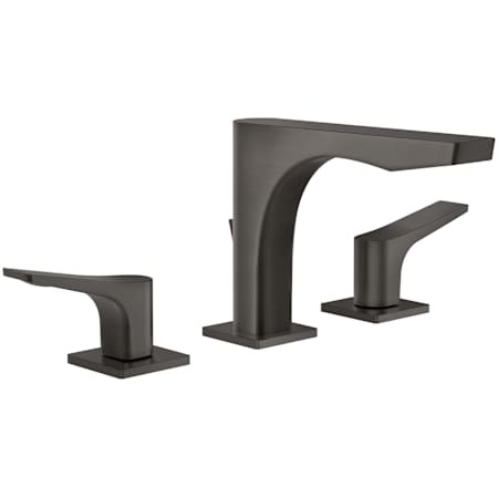 Finish: Gessi Rilievo 1.2 GPM Widespread Bathroom Faucet with Pop-Up Drain Assembly Black Metal Brushed PVD