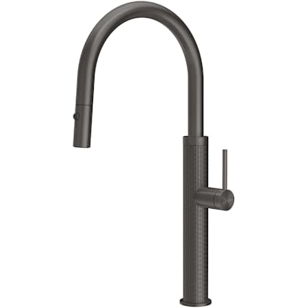 Finish: Gessi Gessi 316 1.75 GPM Tall Single Hole Pull Down Kitchen Faucet Black Metal Brushed PVD