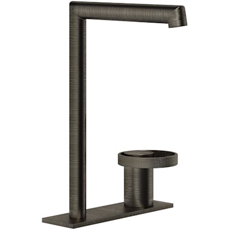 Finish: Gessi Anello 1.2 GPM Centerset Tall Bathroom Faucet Aged Bronze