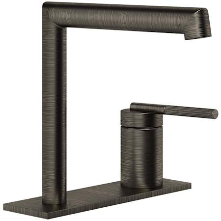 Finish: Gessi Ingranaggio 1.2 GPM Centerset Bathroom Faucet Aged Bronze