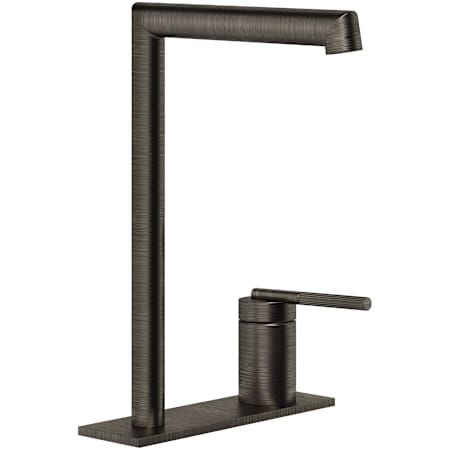 Finish: Gessi Ingranaggio 1.2 GPM Centerset Tall Bathroom Faucet Aged Bronze