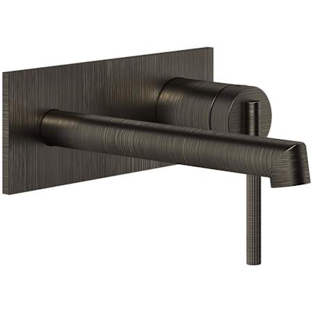 Finish: Gessi Ingranaggio 1.2 GPM Wall Mounted Centerset Bathroom Faucet Aged Bronze