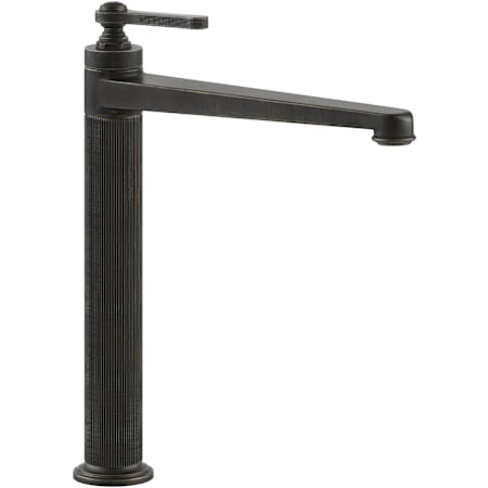 Finish: Gessi Venti20 1.2 GPM Single Hole Tall Bathroom Faucet with Pop-Up Drain Assembly Aged Bronze