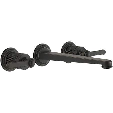 Finish: Gessi Venti20 1.2 GPM Wall Mounted Widespread Bathroom Faucet Aged Bronze