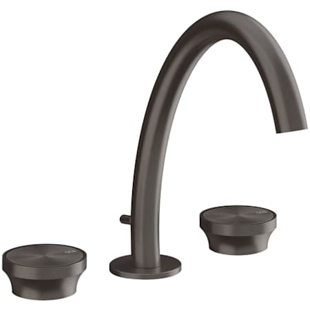 Finish: Gessi Origini 1.2 GPM Widespread Bathroom Faucet with Pop-Up Drain Assembly Black Metal Brushed PVD