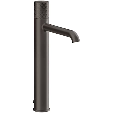 Finish: Gessi Habito 1.2 GPM Single Hole Tall Bathroom Faucet with Pop-Up Drain Assembly from the Intreccio Series Black Metal Brushed PVD