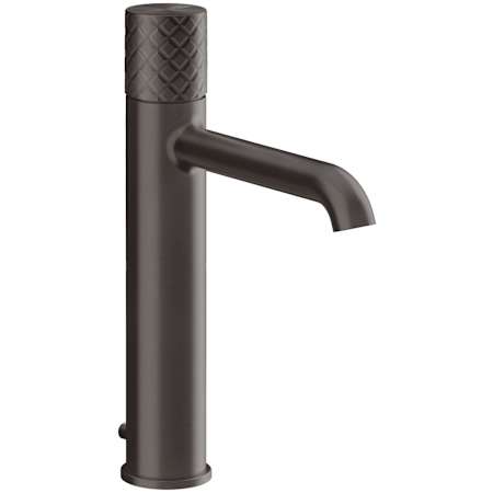 Finish: Gessi Habito 1.2 GPM Single Hole Standard Bathroom Faucet with Pop-Up Drain Assembly from the Intreccio Series Black Metal Brushed PVD