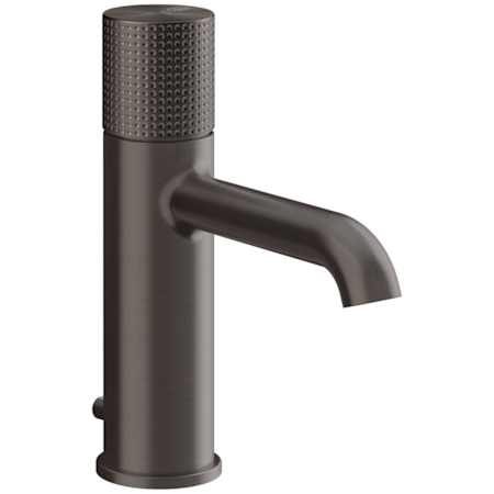 Finish: Gessi Habito 1.2 GPM Single Hole Bathroom Faucet with Pop-Up Drain Assembly from the Cesello Series Black Metal Brushed PVD