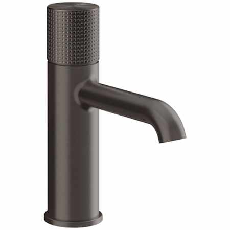 Finish: Gessi Habito 1.2 GPM Single Hole Bathroom Faucet from the Cesello Series Black Metal Brushed PVD
