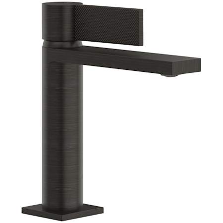 Finish: Gessi Inverso 1.2 GPM Single Hole Bathroom Faucet from the Diamantato Series Aged Bronze