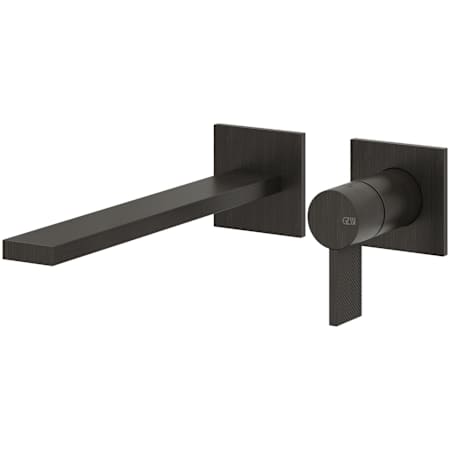 Finish: Gessi Inverso 1.2 GPM Wall Mounted Widespread Bathroom Faucet from the Diamantato Series Aged Bronze