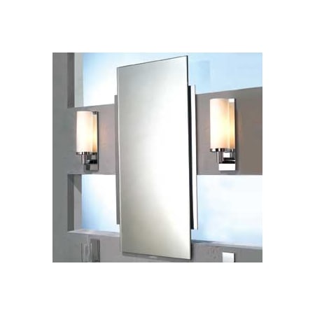 Ginger 18-5/16" W x 34" H Rectangular Frameless Bathroom Wall Mirror Polished Brass