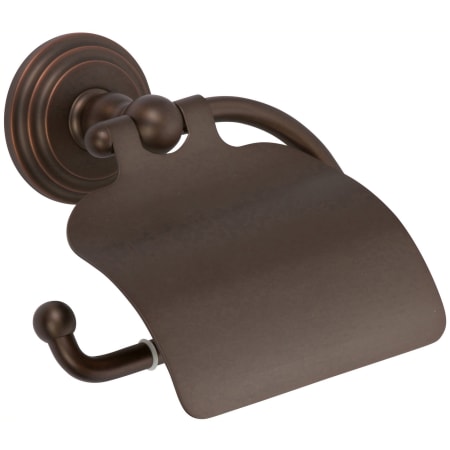 Ginger Chelsea Single Post Toilet Paper Holder with Cover Oil Rubbed Bronze (Hand Relieved)