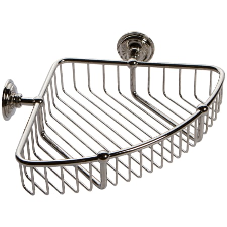 Ginger 9" Corner Basket from the London Terrace Collection Polished Nickel
