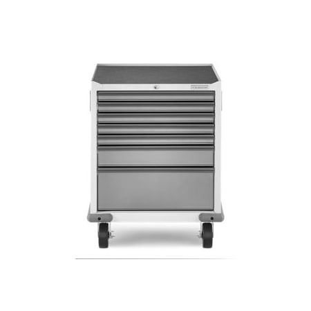 Gladiator Premier 28 Inch Wide Pre-Assembled 7 Drawer Modular Tool Storage Cabinet Gray Slate