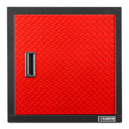 Gladiator Premier 24 Inch Wide Pre-Assembled Wall Gearbox Granite / Red