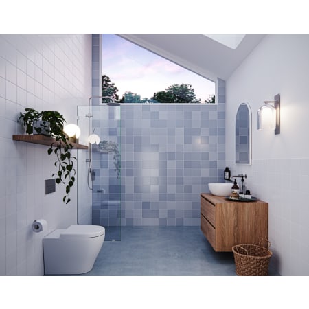 Glass Warehouse Vela 78" High x 20" Wide Shower Screen Frameless Shower Door with Clear Glass Brushed Nickel