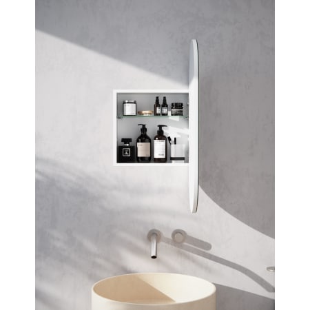Glass Warehouse Ruma 16" x 32" Framed Single Door Medicine Cabinet White