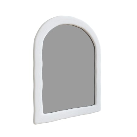 Glass Warehouse Thea 38" W x 47" H Arched Framed Accent Mirror White