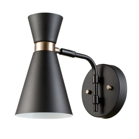 Globe Electric Belmont Single Light 8-11/16" Tall Wall Sconce Black