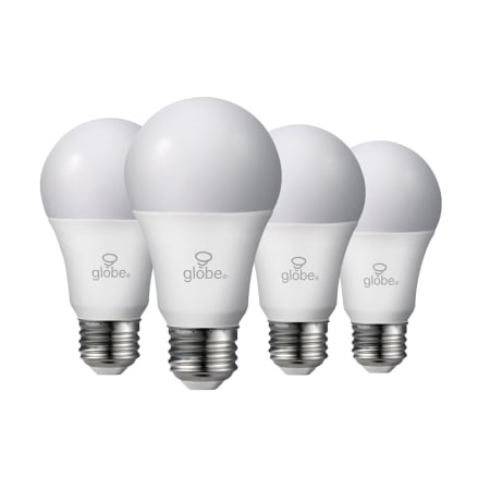 Globe Electric Pack of (4) Globe Electric 10 Watt Dimmable A19 Medium (E26) LED Bulb - 800 Lumens, 3000K, 5000K, and 82CRI 5000K