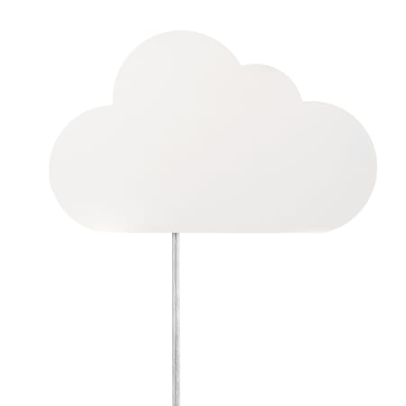 Globe Electric Novogratz 9" Tall Plug-In Wall Sconce with Decorative Cloud Shade Matte White