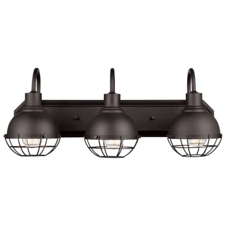 Globe Electric Eli 3 Light 24" Wide LED Bathroom Vanity Light Dark Bronze