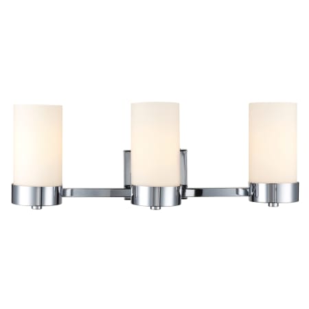 Globe Electric Marcie 3 Light 24" Wide Bathroom Vanity Light Chrome
