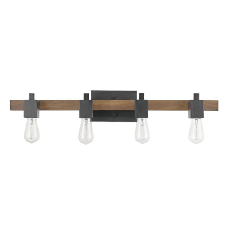 Globe Electric Phoenix 4 Light 31" Wide Bathroom Vanity Light Matte Black