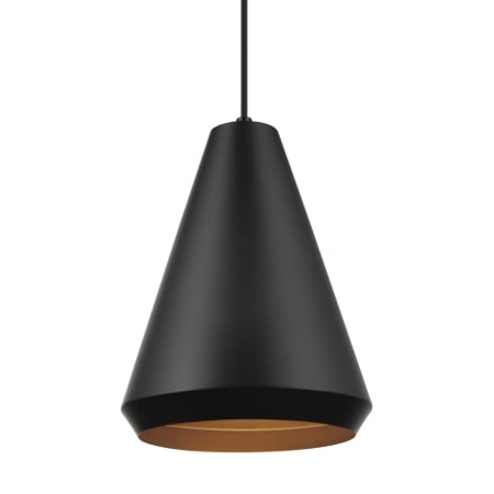 Globe Electric Harvey 9" Wide Mini Pendant Matte Black