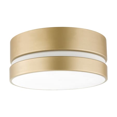 Globe Electric Novogratz 12" Wide Flush Mount Ceiling Fixture Soft Gold