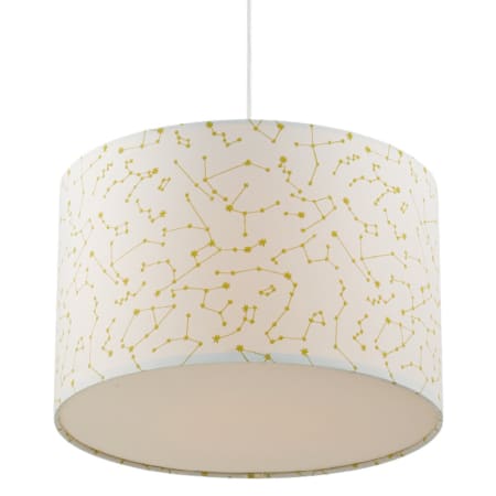 Globe Electric Novogratz 14" Wide Pendant with Constellation Printed Shade Matte White