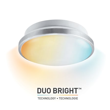 Globe Electric Duo Bright 13" Wide LED Semi-Flush Bowl Ceiling Fixture N/A