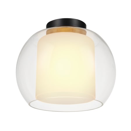 Globe Electric Aura 12" Wide Flush Mount Globe Ceiling Fixture Bronze