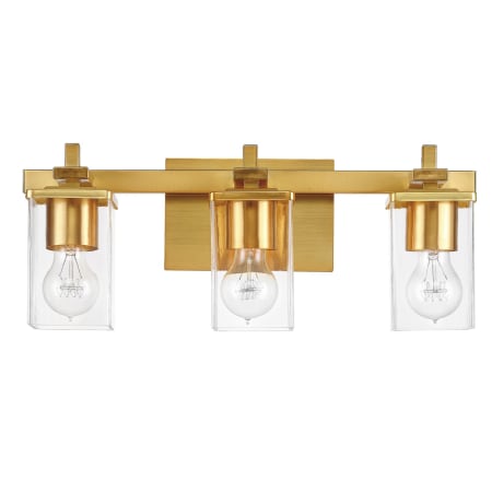 Globe Electric Dakota 3 Light 20" Wide Vanity Light Brass