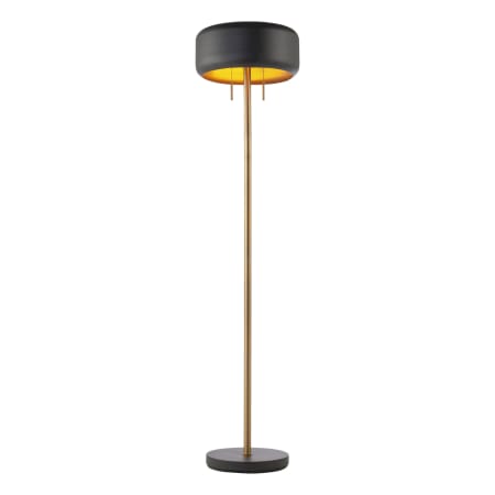 Globe Electric Novogratz 2 Light 59" Tall LED Buffet Floor Lamp Metallic Dark Gray