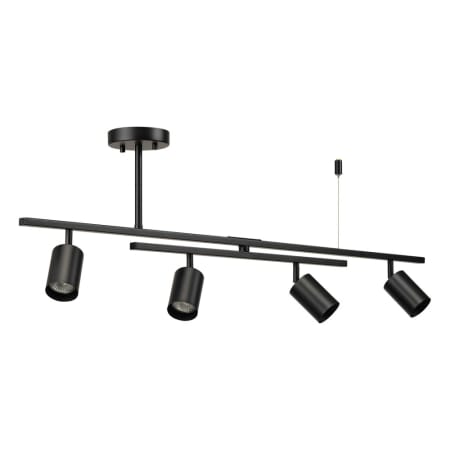 Globe Electric West 4 Light 5" Long Track Kit Matte Black