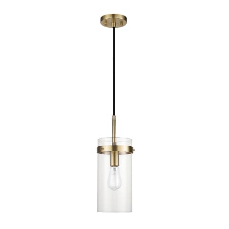Globe Electric Connor 6" Wide Mini Pendant Brass