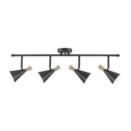 Globe Electric Aurora 4 Light 5" Long LED Track Kit Matte Black