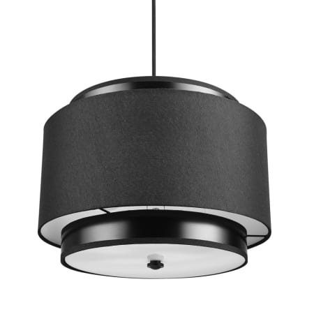 Globe Electric Simon 2 Light 14" Wide Pendant Matte Black